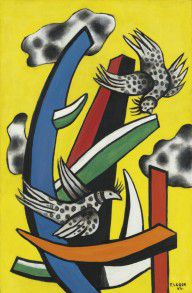 Fernand Léger - Composition aux deux oiseaux, 1954