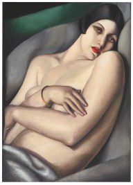Tamara de Lempicka - Le reve (Rafaela sur fond vert), 1927