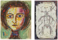 Victor Brauner - Portrait of a girl & A Totemic Figure