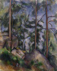 Cezanne, Paul 1897 Pines and Rocks-s