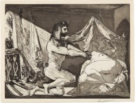 Pablo Picasso-Faune dévoilant une femme (Faun Revealing a Woman)  plate 27  from La Suite Vollard  1