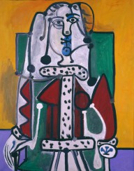 Pablo Picasso-Femme dans un fauteuil   1948