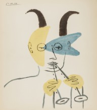Pablo Picasso-Femmes et Faunes  1956