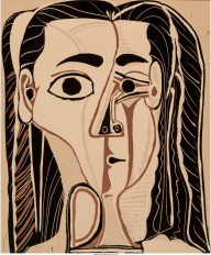 Pablo Picasso-Jacqueline au bandeau de face (Grand tête de femme)  1962