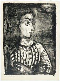 Pablo Picasso-Jacqueline de profil  1958