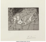 Pablo Picasso-Jeune Femme et   Pl. 272 from Series 347  1968