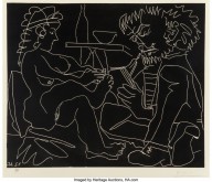 Pablo Picasso-Le Peintre et Son Modele (The Painter and the Model)  1965