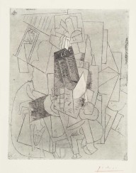 Pablo Picasso-L'Homme au Chien (Rue Schœlcher)  1915