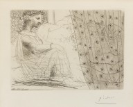 Pablo Picasso-Minotaure endormi contemple par un femme (from la suite Vollard)  1933