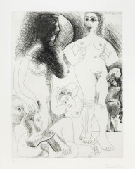 Pablo Picasso-Odalisques avec deux hommes rêvant  from La Série 347  1968