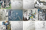 Pablo Picasso-Picasso  Au baiser D’Avignon  1972