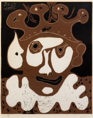 Pablo Picasso-Tete de Bouffon (Carnaval)  1965