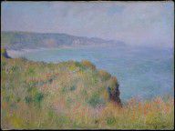 Claude Monet-On the Cliff at Pourville