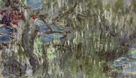 23377993 waterlilies-with-reflections-of-willows-claude-monet