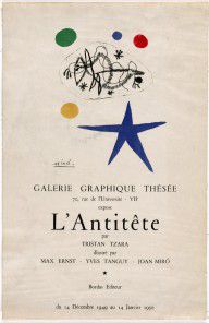 ZYMd-5422-Galerie Graphique Thésée expose L' Antitête par Tristan Tzara Illustré par Max Ernst -