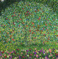 奥地利 克里姆特 苹果树 油画 
