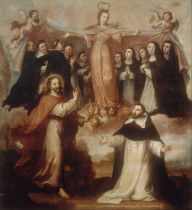Miguel Cabrera Allegory of the Virgin Patroness of the Dominicans 