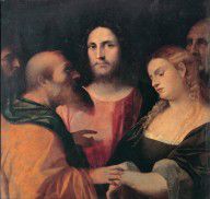 Palma il Vecchio Christ and the adulteress 