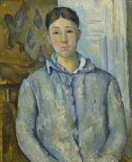 Paul Cézanne Madame Cézanne in Blue 