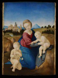 Raffaello Santi Madonna and Child with the Infant Saint John 