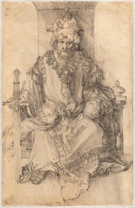 An Oriental Ruler Seated on His Throne-ZYGR53157