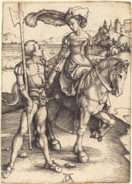 Lady on Horseback and the Lansquenet-ZYGR6581