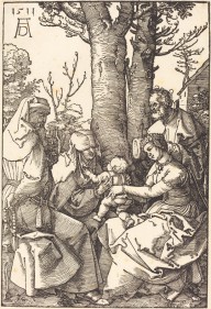 The Holy Family with Joachim  and Anne under a Tree-ZYGR6795