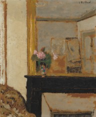 Vase of Flowers on a Mantelpiece-ZYGR52243
