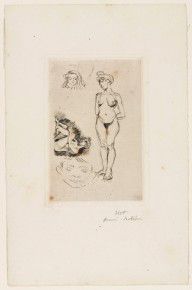 Two Nudes, Two Heads of Children (Deux nus, deux têtes d'enfants)_1900–03