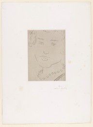 Face, with pearl necklace (Visage au collier de perles)_1929