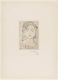 Young Girl, Flowered Blouse (Fillette, blouse fleurie)_1920
