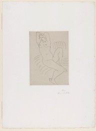 Nude on striped armchair (Nu au fauteuil rayé)_1929