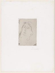 Marguerite, with closed eyes (Marguerite, les yeux fermés)_1918–19