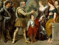 Eugene Delacroix-Henri IV Conferring the Regency upon Marie de  Medici (after Rubens)