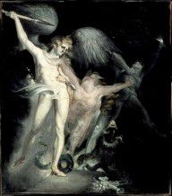 Henry Fuseli-Satan and Death with Sin Intervening