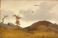 Karl Friedrich Lessing-Landscape with Crows