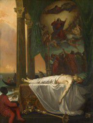 Joseph Nicolas Robert-Fleury - Titian Lying in State at the Palazzo Barberino