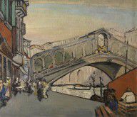Jules Schmalzigaug - The Rialto Bridge in Venise