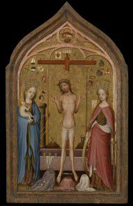 Master of the Holy Veronica - Man of Sorrows with Madonna and Saint Catherine of Alexandria