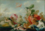 Eustache Le Sueur (French Marine Gods Paying Homage to Love 