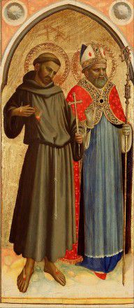 Fra Angelico (Guido di Pietro, Fra Giovanni da Fiesole) (Italian Saint Francis and a Bishop Saint