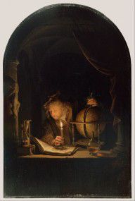 Gerrit Dou (Dutch Astronomer by Candlelight 