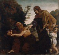 Giovanni Lanfranco (Italian Elijah Receiving Bread from the Widow of Zarephath 