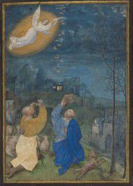 Master of the Houghton Miniatures The Annunciation to the Shepherds 