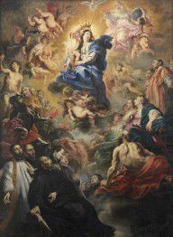 Cornelis Schut - The crowning of Mary