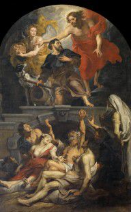 Peter Paul Rubens - De Heilige Rochus door Christus aangesteld tot patroon van de pestlijders