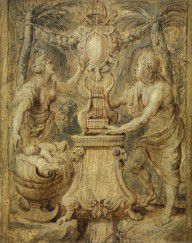 Peter Paul Rubens - Ontwerp titelblad Lyricorum Libri IV
