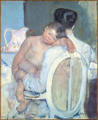Mary Cassatt Woman Sitting with a Child in Her Arms 