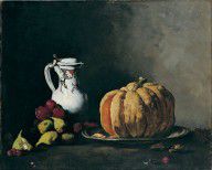 Théodule-Augustin Ribot Still Life with Pumpkin 