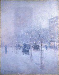 Frederick Childe Hassam Late Afternoon, New York, Winter 